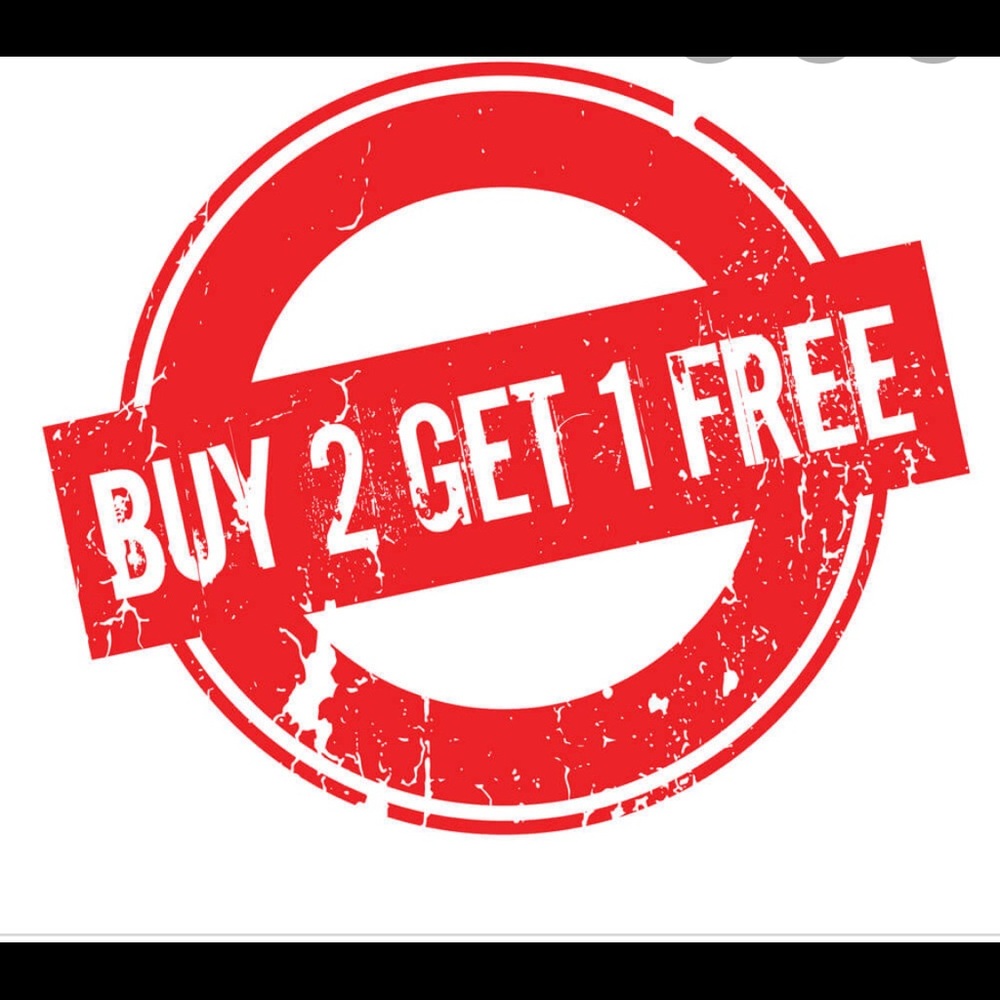 Buy 2 Get 1 Free